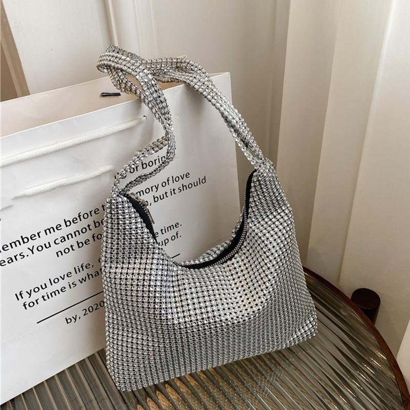 Rhinestone Underarm Bag Evening Bag Wedding Shoulder Bag-BS00234-Veeddydropshipping