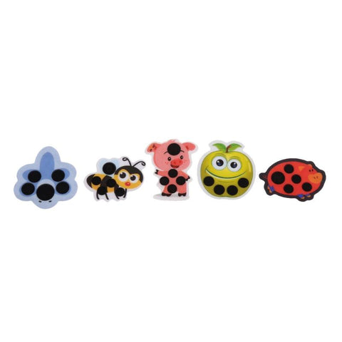 5Pcs Baby Kid Forehead Cartoon for Head Thermometer Fever Body-TB00520-Veeddydropshipping
