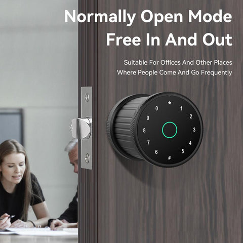 Fingerprint and Touchscreen Digital Door Lock-CO00599-Veeddydropshipping