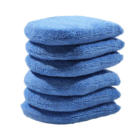 2pcs/6pcs Soft Microfiber Car Wax Applicator Mitts Polishing Sponge-AM00473-Veeddydropshipping