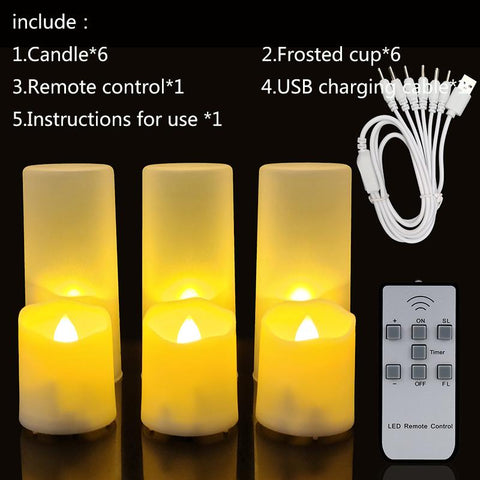 Led candles With Flickering Flame Timer Remote Control-HA00353-Veeddydropshipping