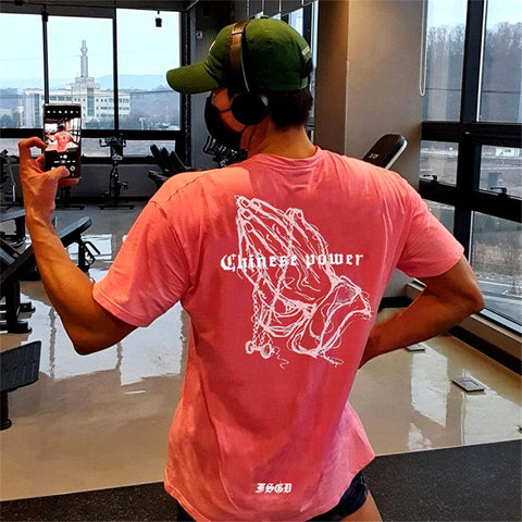 t-shirt Fashion Hip Hop Gyms Singlet Cotton Loose