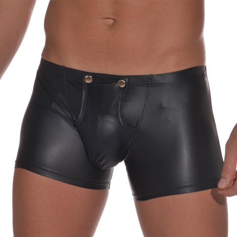 Underwear Open Front Casual Slip Male Shorts Solid Color Fashion Panties-MF01724-Veeddydropshipping
