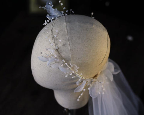 Bride Veils Hairband Wedding Soft Tulle-WF01457-Veeddydropshipping