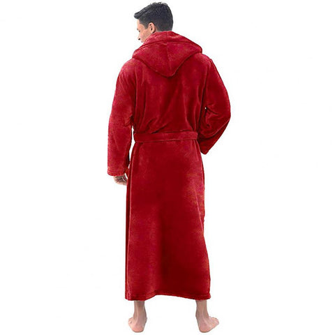 Stitch Warm Male Thickened Plush Nightgown Robe Pajamas-MF01589-Veeddydropshipping