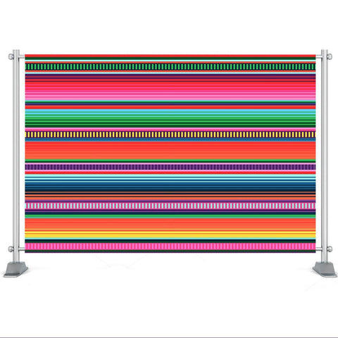 Colored Stripes Fiesta Backdrop Cinco De Mayo Mexican Festival Photography-CE00469-Veeddydropshipping