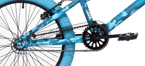 BMX Bike, Turquoise Blue Camouflage Bicycle Kids Bike Mountain Bike Boy -OS01233-Veeddydropshipping