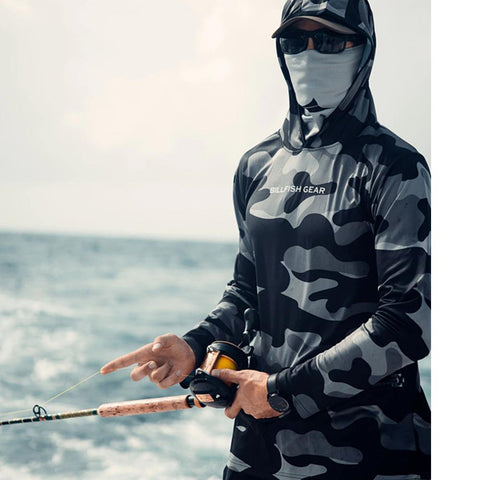 Hoodies Gear Men Fishing Long Sleeve Hooded Shirts Blusas Para Pesca Fishing-OS00605-Veeddydropshipping