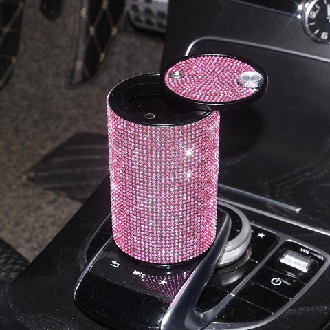 Universal Car Ashtray Crystal Diamond Ash Tray Auto Interior Decor-AM00049-Veeddydropshipping