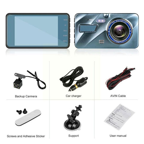 Car DVR Dash Camera 24H Dash Cam In Car DVR Camera View Mirror-AM00579-Veeddydropshipping