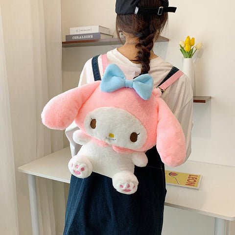 Sanrios Melody Kuromi Cinnamoroll Plush Kawaii Plushie Bag-TB00061-Veeddydropshipping