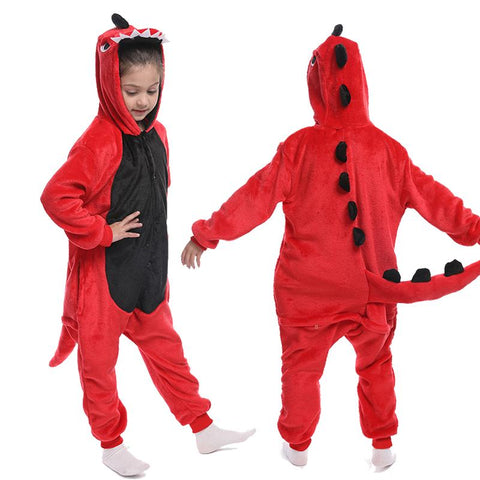 Animal Wolf Lion Licorne Onesie Kids Costume Jumpsuit Kigurumi-TB01058-Veeddydropshipping