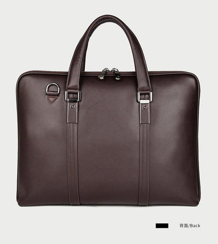 Men Leather Business Bag 15.6&quot; Laptop Bag 14 Male Office Bag-BS00431-Veeddydropshipping