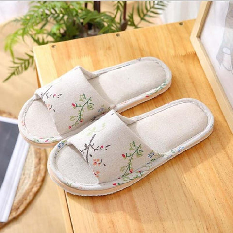 Autumn Home Slippers Casual Floral Indoor Soft Slippers-BS01097-Veeddydropshipping