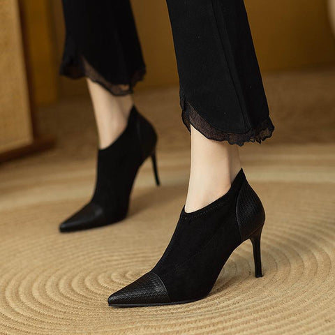 Women Spring Autumn Sexy Stiletto Heel Pointed Toe Bare-BS00996-Veeddydropshipping
