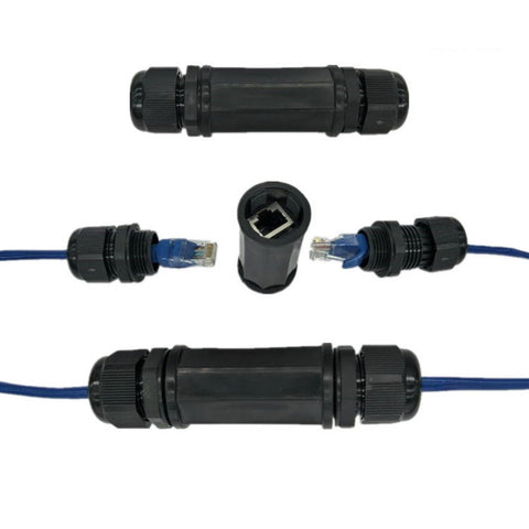 Waterproof Connectors Locking CAT6 RJ45 Female to Female Lan Ethernet Network -CE00240-Veeddydropshipping