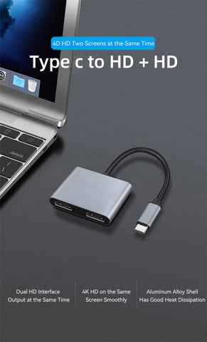 HDMI Dual Screen Expansion Type C Docking Station-CO00044-Veeddydropshipping