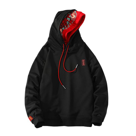 Fashion Punk Hoodies Sweatshirt Black White Casua Hip Hop-TB01359-Veeddydropshipping