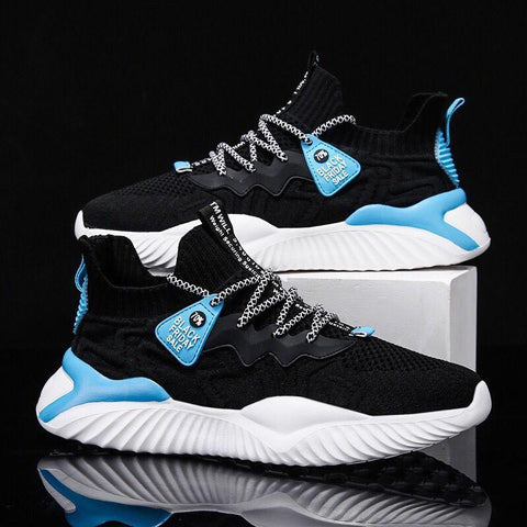 Lace Up Men Mesh Shoes Fashion Casual No-slip Vulcanize-BS01416-Veeddydropshipping