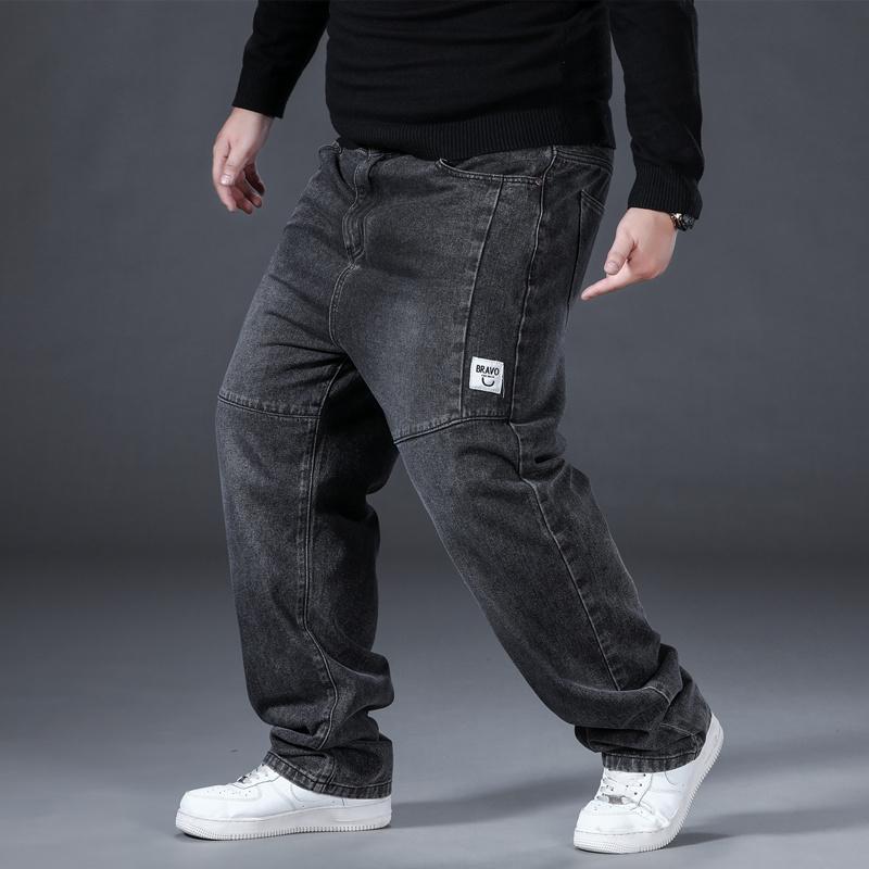 Oversized Denim Trousers Plus Size 48 Straight-MF00624-Veeddydropshipping