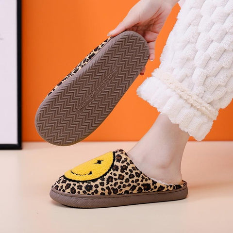 Fleece Cotton Shoes Winter Short Plush Slippers Couple-BS01225-Veeddydropshipping