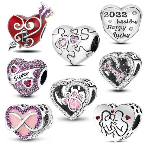 925 Silver butterfly Charms Beads Bracelet for Jewelry Making Diy -JW01534-Veeddydropshipping