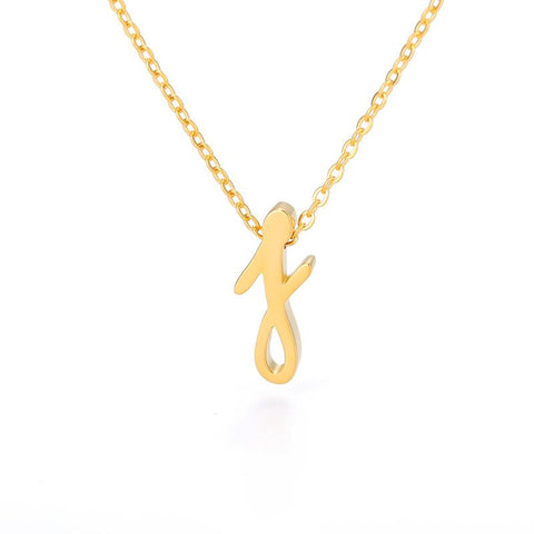 Letter Necklaces For Women Stainless  Necklace Jewelry -JW01251-Veeddydropshipping