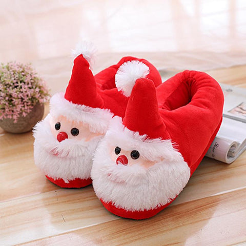 Lovely Girls Shoes Men Slip On Xmas Red Shoes Winter-BS01181-Veeddydropshipping