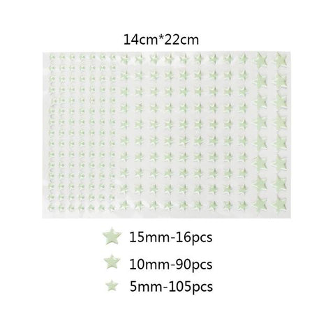 DIY Stickers Luminous 3D Stars Dots Wall Sticker-HA00203-Veeddydropshipping