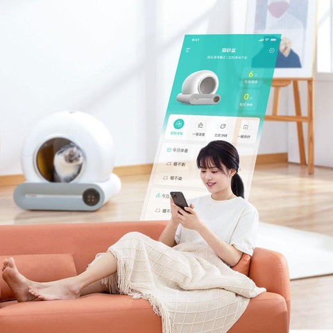 Automatic Cat Litter Box Intelligent APP Control-HA01399-Veeddydropshipping