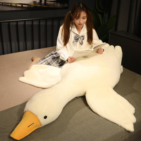 50-190cm Big White Goose Plush Toy Giant Duck Doll Soft-TB01552-Veeddydropshipping