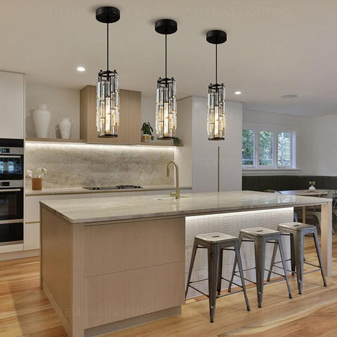 Small Pendant Chandeliers Crystal Lighting-TI00394-Veeddydropshipping