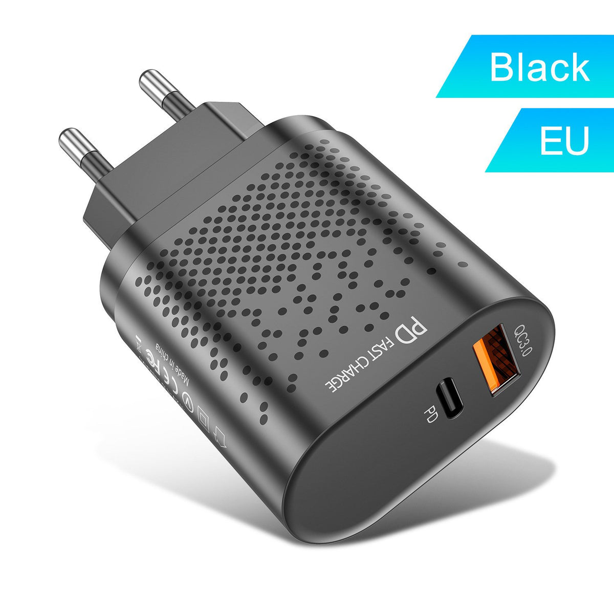 US Standard Charging Plug 3.0 Fast Charge PD Charger 18W for Apple Android -CE00157-Veeddydropshipping