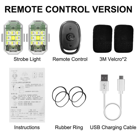 Wireless Remote Control LED Strobe Light for Motorcycle Car Bike-AM00014-Veeddydropshipping