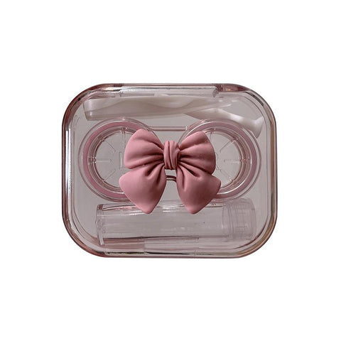 Contact Lenses Case Portable Bow Transparent Tweezers-BH00858-Veeddydropshipping