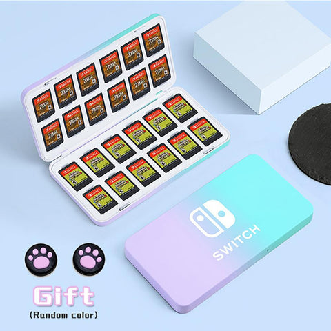 2022 New Ns Switch Oled Game Card Storage Box Hard Shell Protective 24 Game -CE01340-Veeddydropshipping