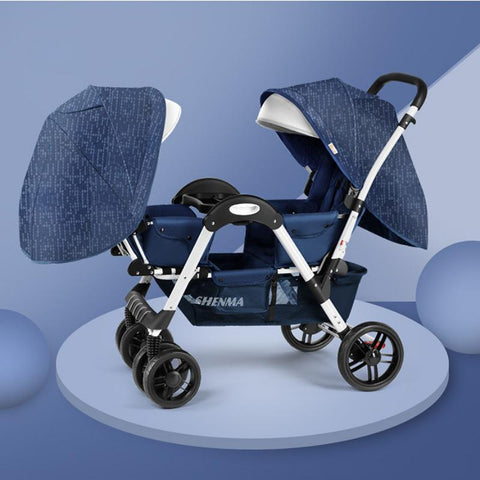 Twin baby stroller baby can sit and lying,double baby stroller carriage-TB00380-Veeddydropshipping