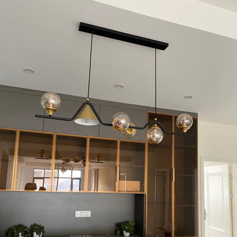Modern Glass Ball Led Ceiling Chandelier-TI00407-Veeddydropshipping