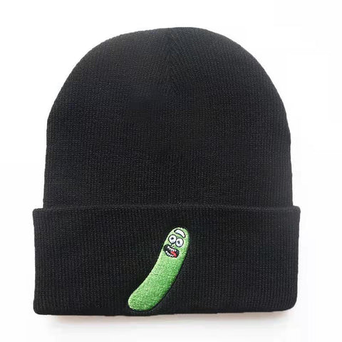 Embroidery Girls Boys Hip-Hop Warm Knitted Skullies-MF00907-Veeddydropshipping