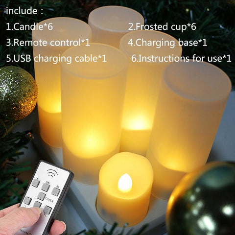 Led candles With Flickering Flame Timer Remote Control-HA00353-Veeddydropshipping