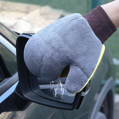 Car Washing Gloves Soft Microfiber Coral Velvet Strong Water-AM00470-Veeddydropshipping