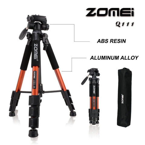 Q111 Professional Portable Travel Aluminum Camera Tripod&amp;Pan Head -CE00319-Veeddydropshipping