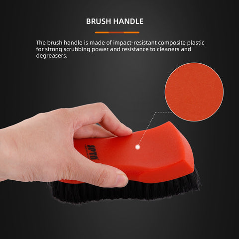 SPTA 3Pcs Car Detailing Brush Kit Car Interior Brush Auto Tire Rim-AM00497-Veeddydropshipping