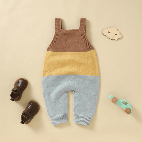 Baby Romper Sleeveless Knit Newborn Girls Boys Jumpsuit-TB00292-Veeddydropshipping