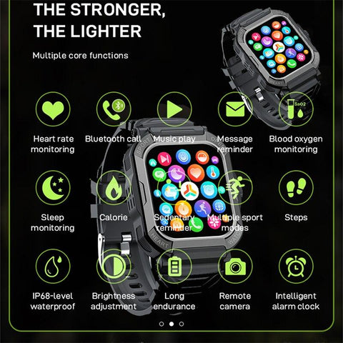 H30 New 1.9 Inch Smart Watch Men IP68 Waterproof Outdoor Sports Fitness -CE00635-Veeddydropshipping