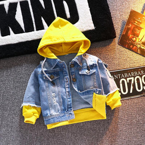Spring Autumn Denim Jacket Boy Girl Korean Version-Veeddydropshipping