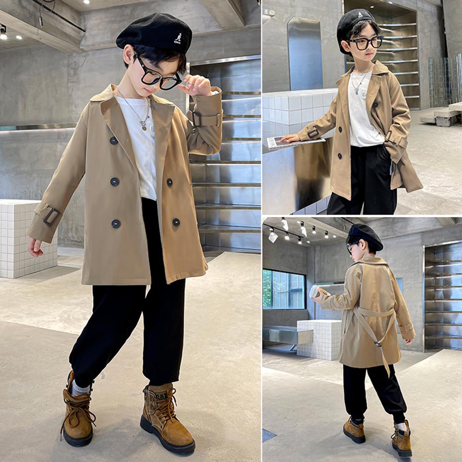 Boys Long Jacket Outewerar Kids Spring Coats-Veeddydropshipping