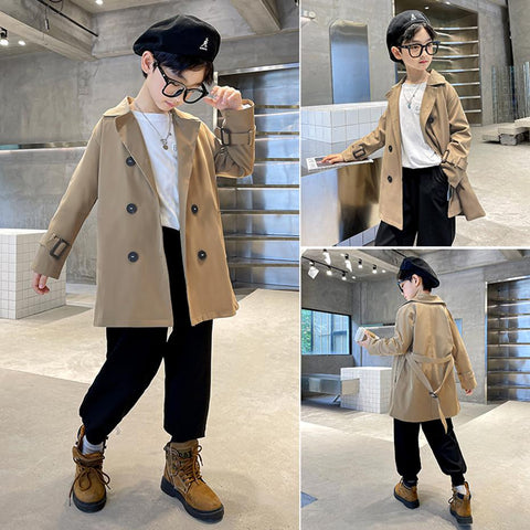 Boys Long Jacket Outewerar Kids Spring Coats-Veeddydropshipping