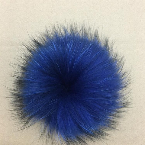 Pompoms Raccoon Fur Pom Poms Balls Natural-MF00865-Veeddydropshipping