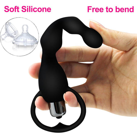 Vibrating Anal Plug Prostate Massage Soft Anal Beads Butt Plug Vibrators Sex Toys -BH01231-Veeddydropshipping
